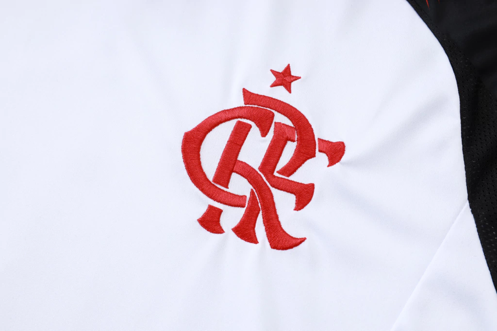 Conjunto Camisa e Short Branco do Flamengo 2025-2026 Conjunto Camisa e Short Branco do Flamengo 2025-2026