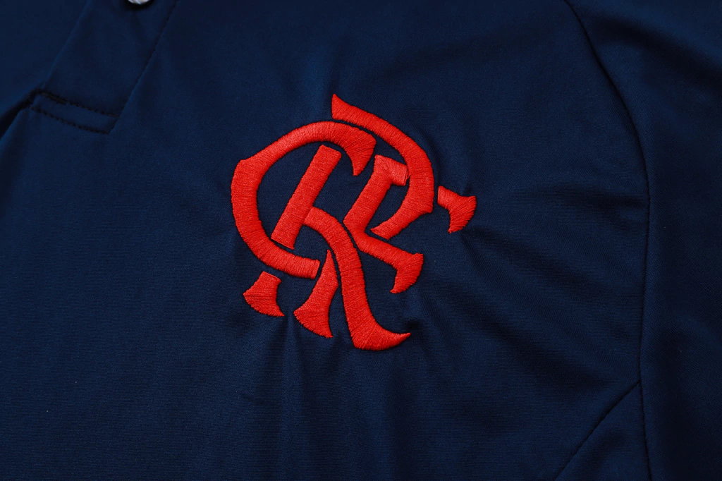 Conjunto Camisa Polo e Calça Azul Escuro do Flamengo 2025-2026 Conjunto Camisa Polo e Calça Azul Escuro do Flamengo 2025-2026