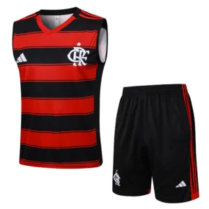 Conjunto Regata e Short Vermelho do Flamengo 2025-2026