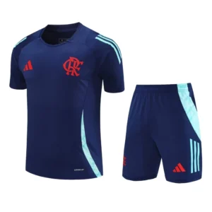 Conjunto Camisa e Short Azul Escuro do Flamengo 2025-2026