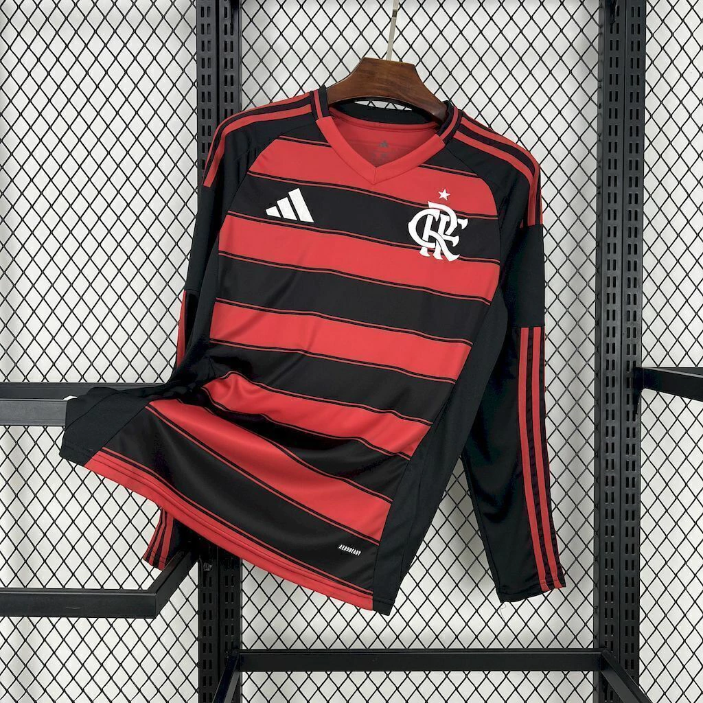 Camisa do Flamengo Manga Longa I 2025-2026 Camisa do Flamengo Manga Longa I 2025-2026