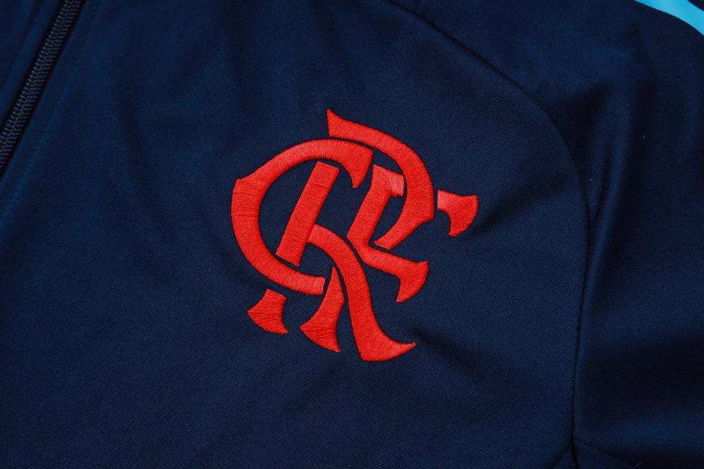 Conjunto Casaco e Calça Azul Escuro do Flamengo 2025-2026 Conjunto Casaco e Calça Azul Escuro do Flamengo 2025-2026