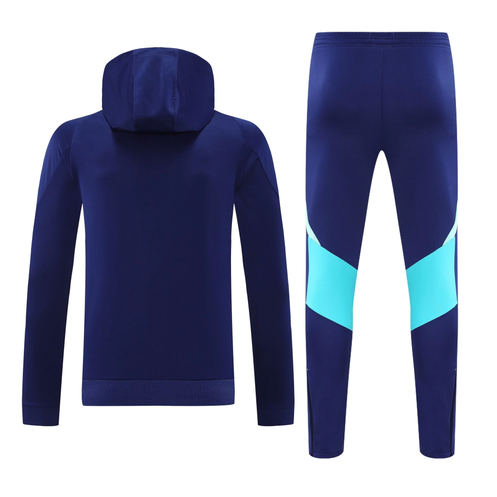 Conjunto Moletom com Capuz e Calça Azul Escuro do Flamengo 2025-2026 Conjunto Moletom com Capuz e Calça Azul Escuro do Flamengo 2025-2026