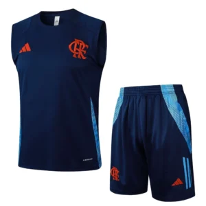 Conjunto Regata e Short Azul do Flamengo 2025-2026