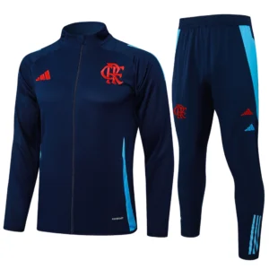 Conjunto Casaco e Calça Azul Escuro do Flamengo 2025-2026