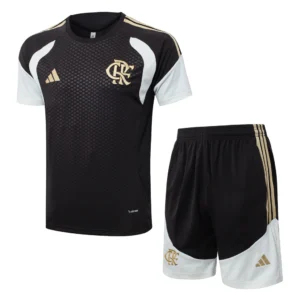 Conjunto Camisa e Short Preto do Flamengo 2026-2027