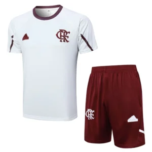 Conjunto Camisa e Short Branco do Flamengo 2024-2025