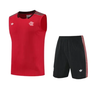 Conjunto Regata e Short Vermelho do Flamengo 2025-2026