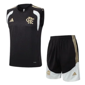 Conjunto Regata e Short Preto do Flamengo 2026-2027