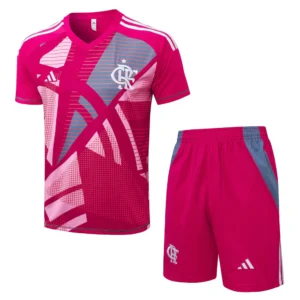Conjunto Camisa e Short Rosa do Flamengo 2025-2026