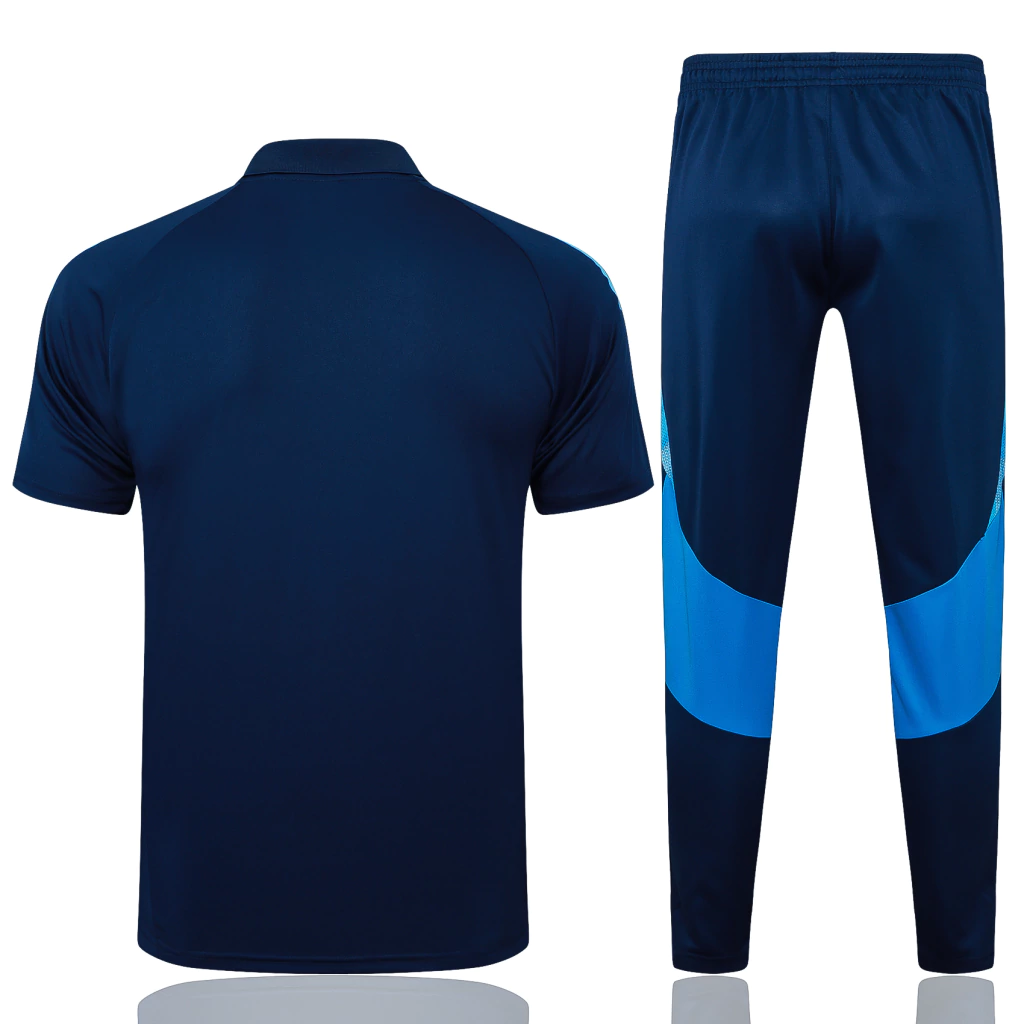 Conjunto Camisa Polo e Calça Azul Escuro do Flamengo 2025-2026 Conjunto Camisa Polo e Calça Azul Escuro do Flamengo 2025-2026