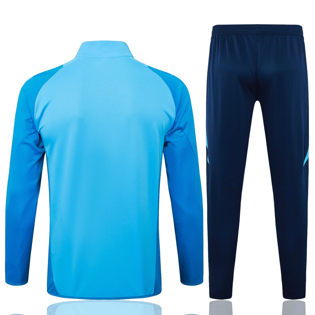 Conjunto Casaco e Calça Azul Claro do Flamengo 2025-2026 Conjunto Casaco e Calça Azul Claro do Flamengo 2025-2026
